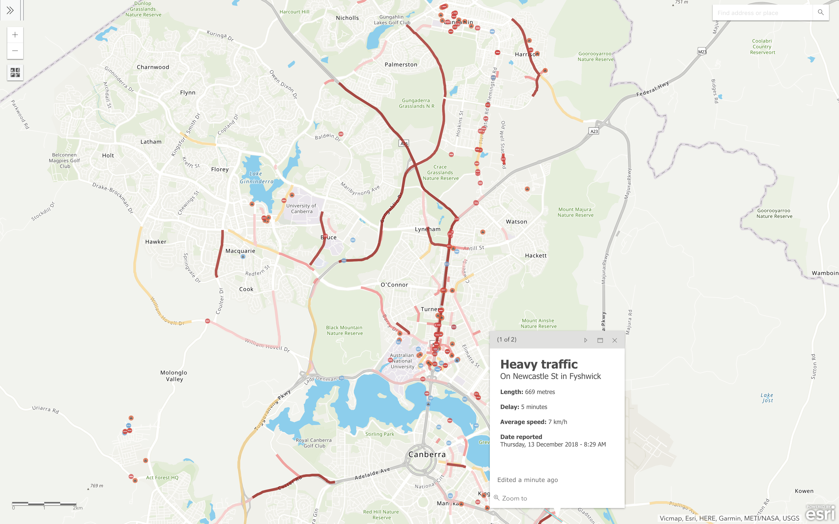 Canberra Live Traffic